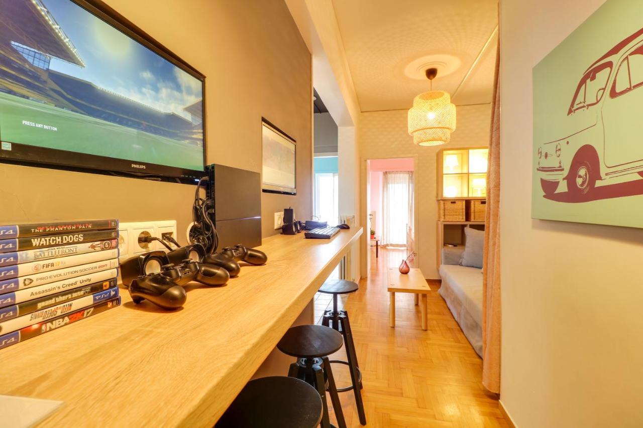 Spacious Central Flat☆3Min To Metro☆Ac|Netflix|Pc เอเธนส์ ภายนอก รูปภาพ