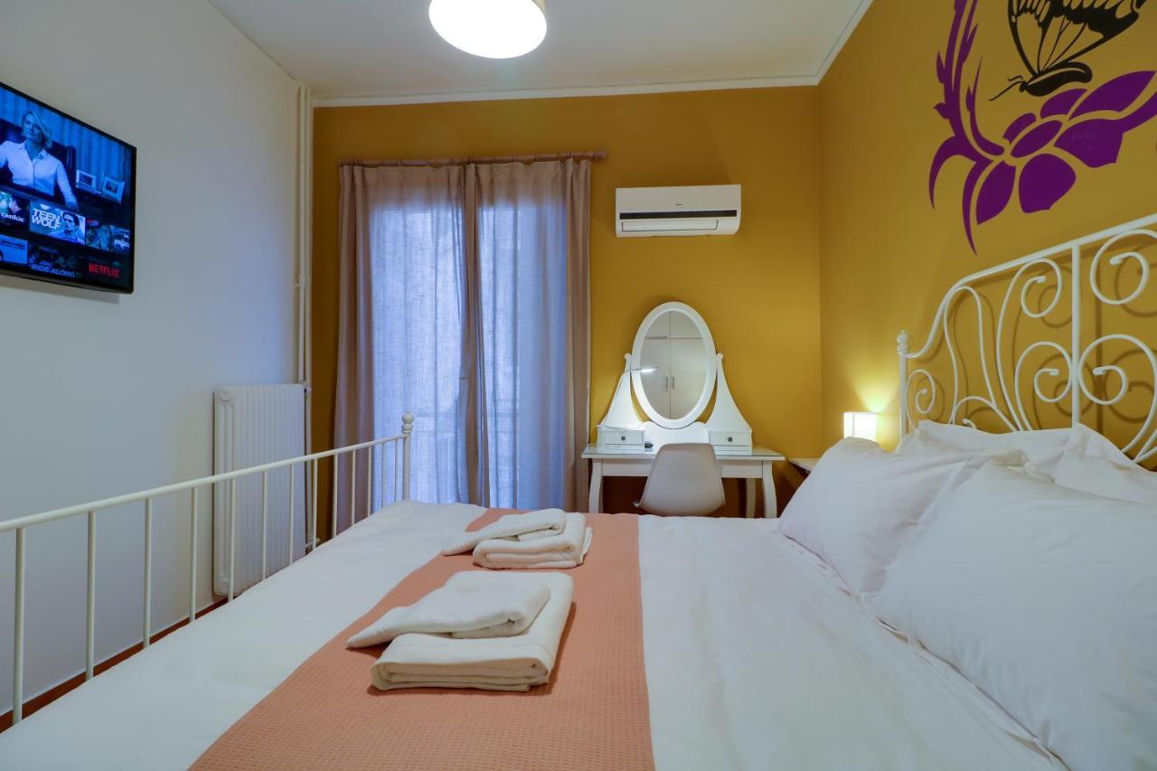 Spacious Central Flat☆3Min To Metro☆Ac|Netflix|Pc เอเธนส์ ภายนอก รูปภาพ